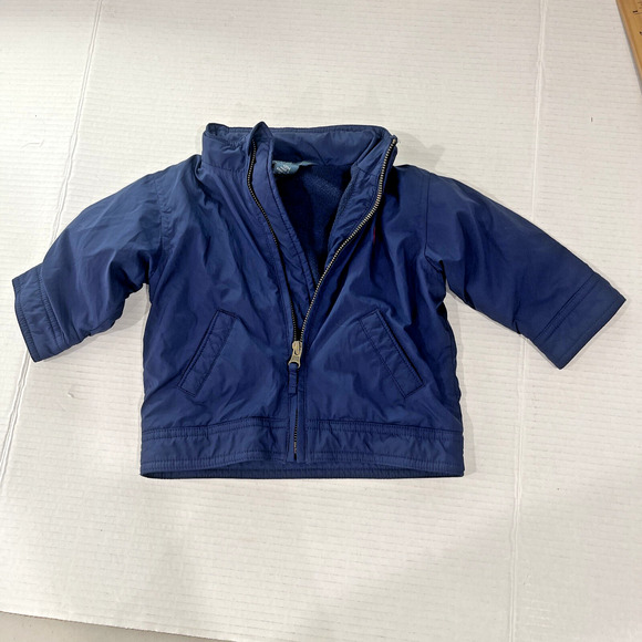 Polo Ralph Lauren Baby Jacket 12 Months Navy Blue Full-Zip Lightweight Hooded - Picture 8 of 13